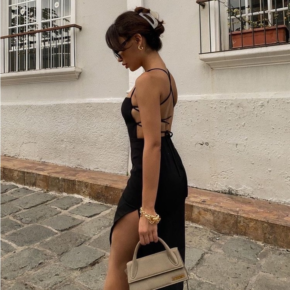 NBD Becky Midi Dress Black